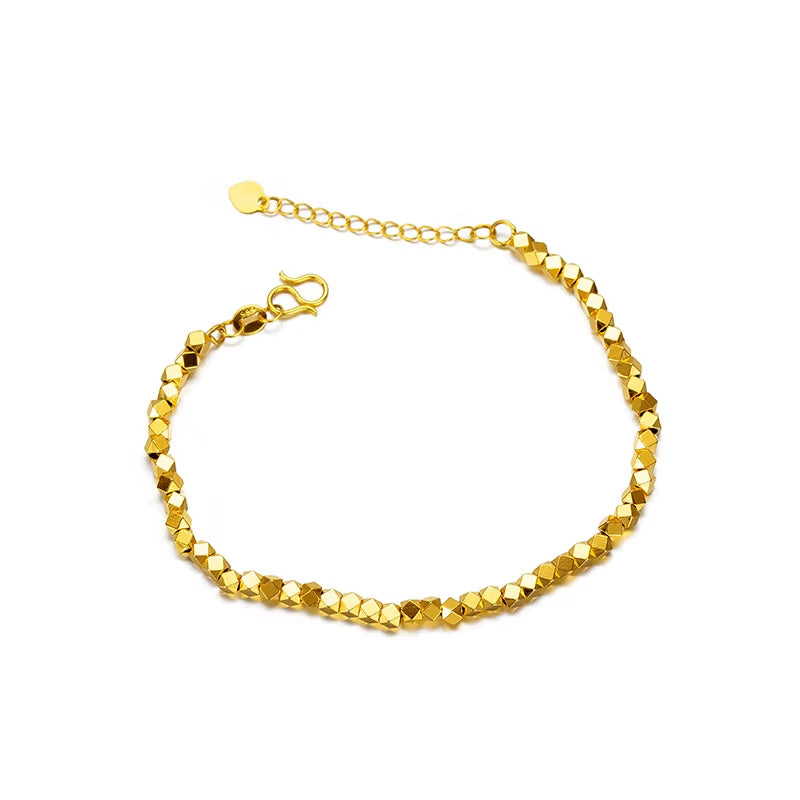 Pulsera Dorada Geométrica AURFU • Brillo Eterno chapado en oro 18K
