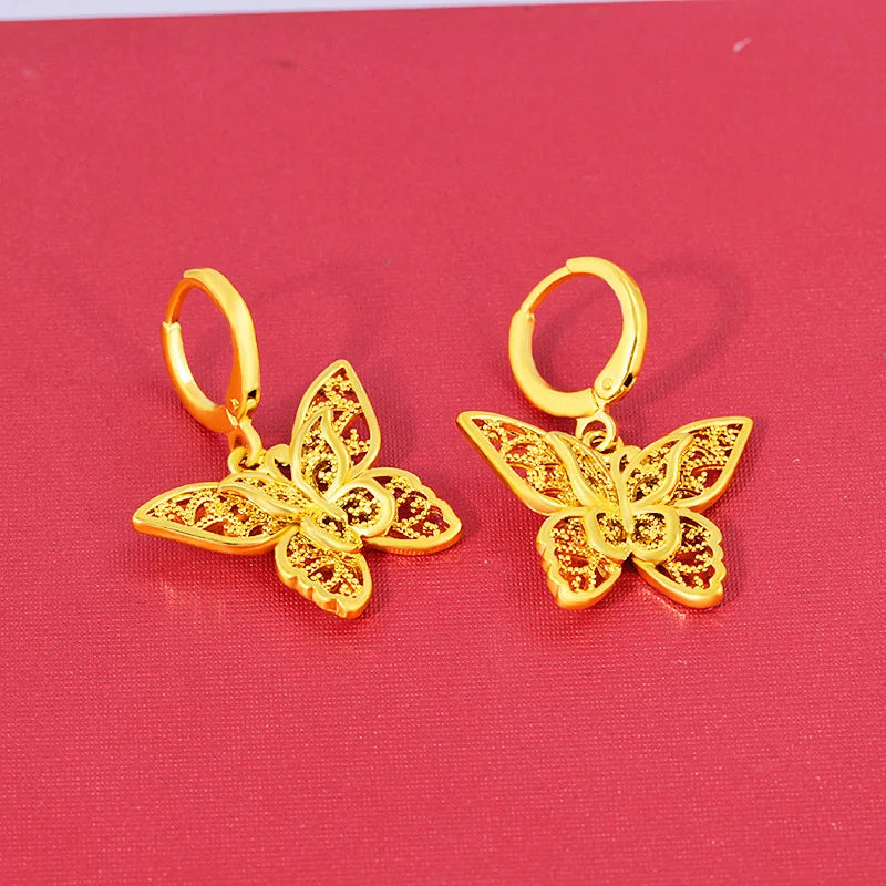 Pendientes Mariposa AURFU • Alas Doradas chapados en oro 18K