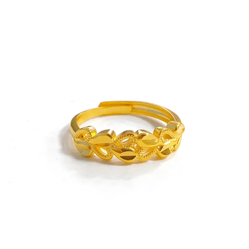 Anillo Corazones Dorados AURFU • Unión Eterna chapado en oro 18K