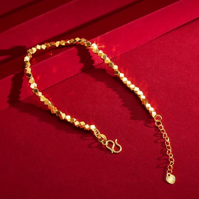 Pulsera Dorada Geométrica AURFU • Brillo Eterno chapado en oro 18K