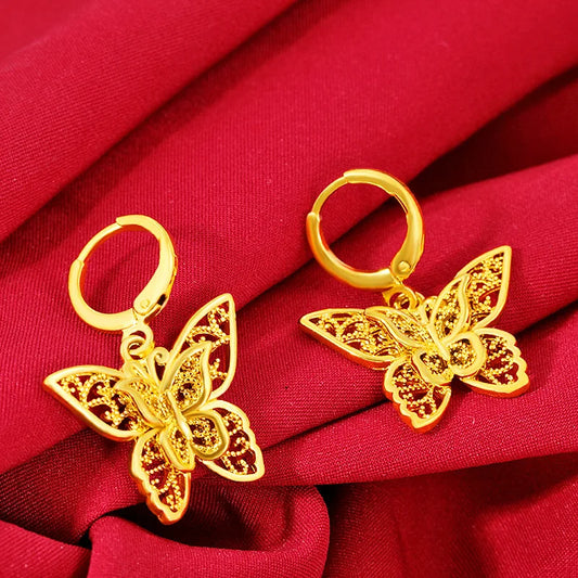 Pendientes Mariposa AURFU • Alas Doradas chapados en oro 18K